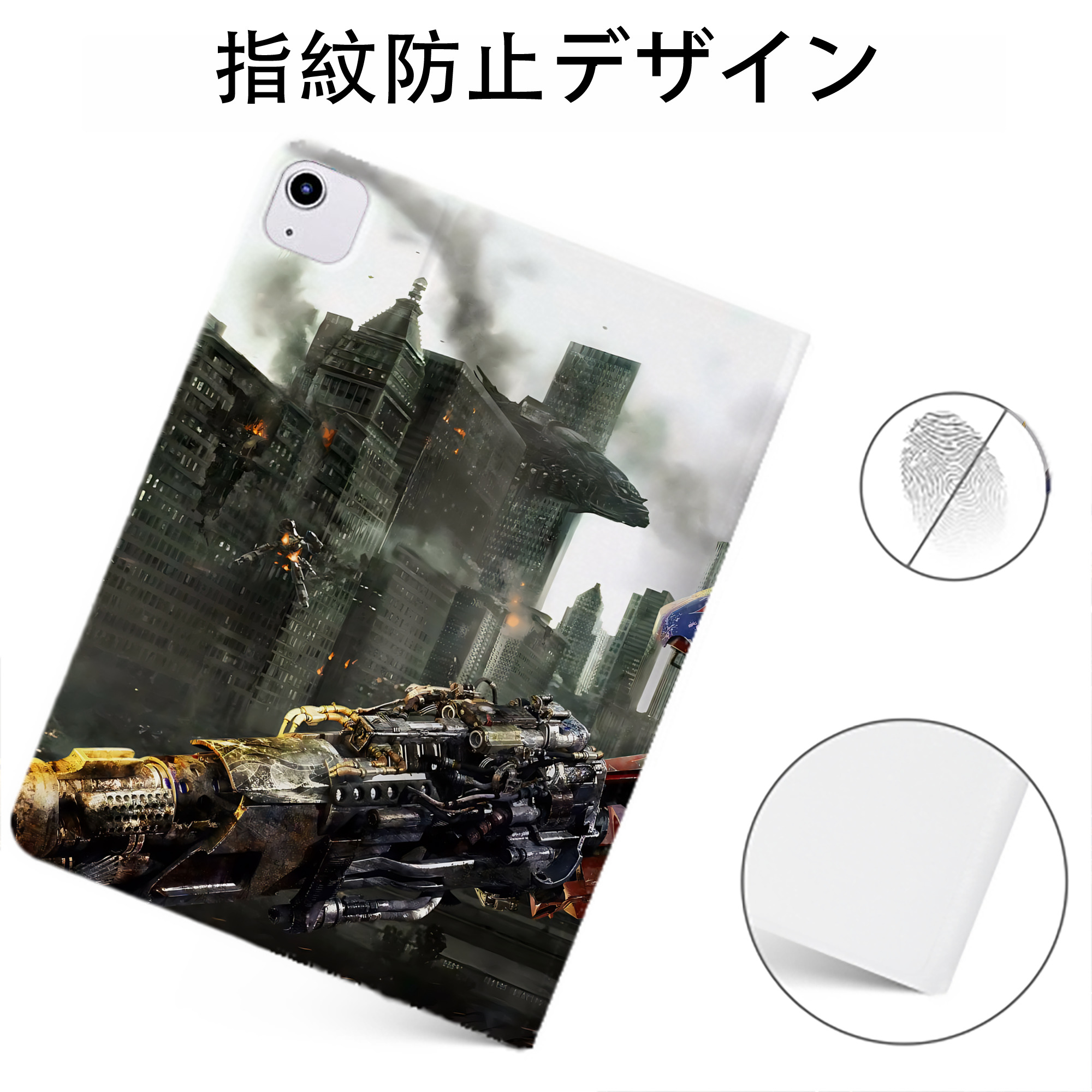 （画像用） Transformers トランスフォーマー IPadケース ペンホルダー付き ブックスタイルデザイン